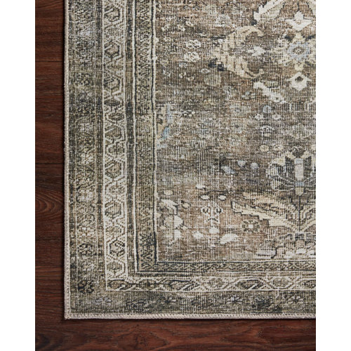 Bungalow Rose Sim Oriental Antique/Moss Area Rug & Reviews Wayfair